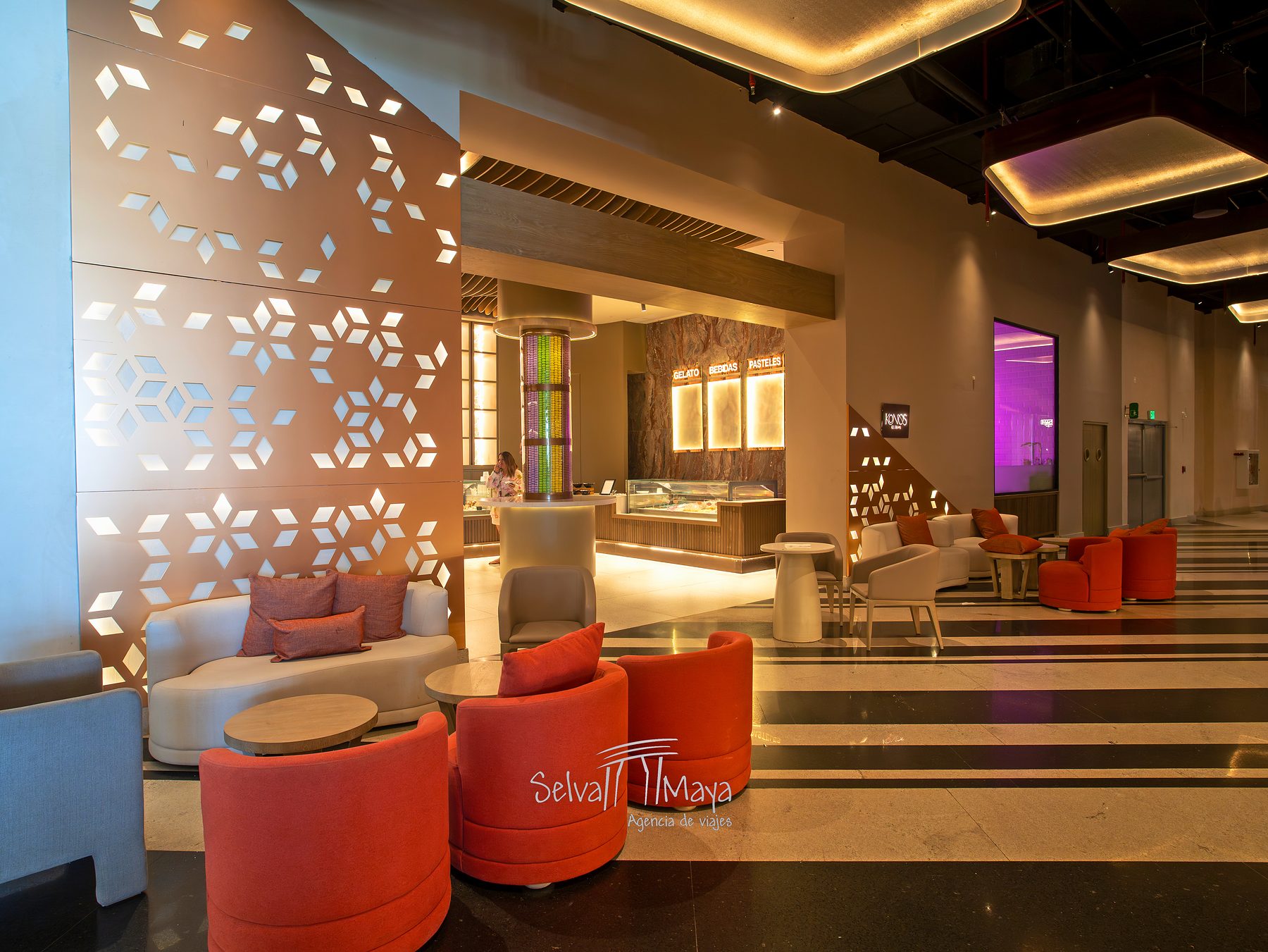 Área de lounge en AVA Resort Cancún