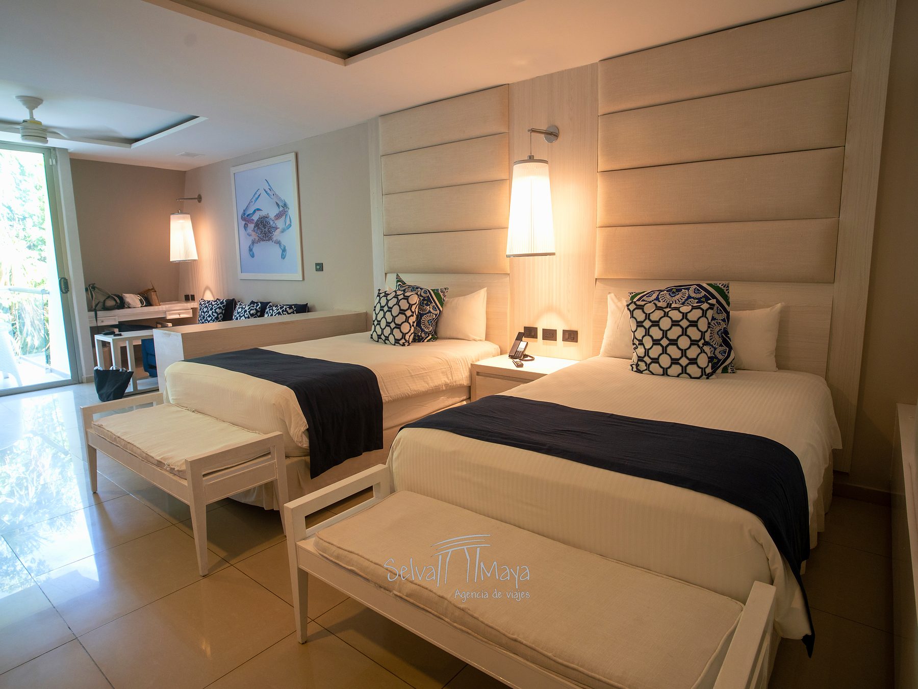 Habitación doble con terraza del Grand Sirenis Riviera Maya