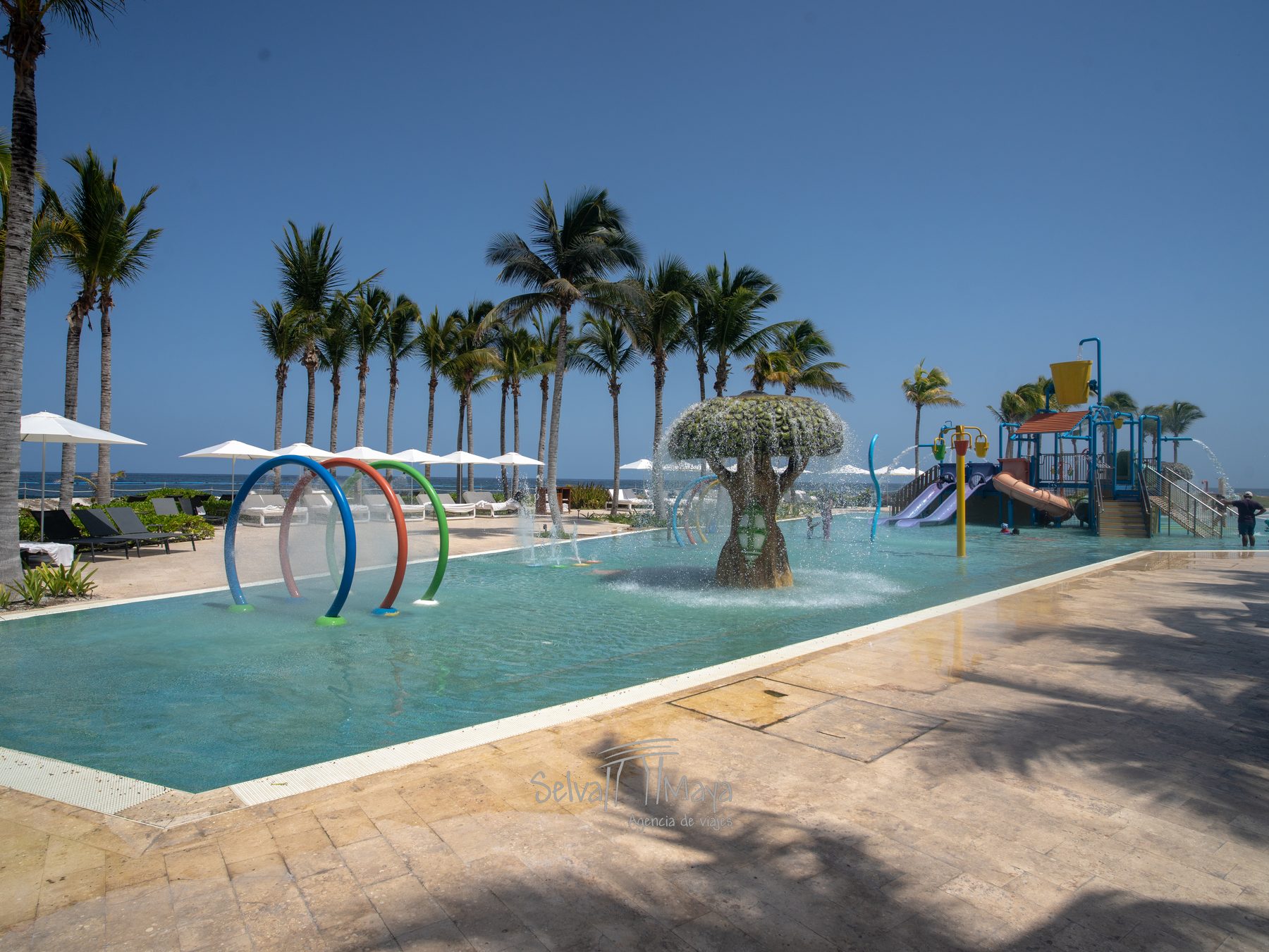 Aqua splash infantil del Hilton Tulum Riviera Maya