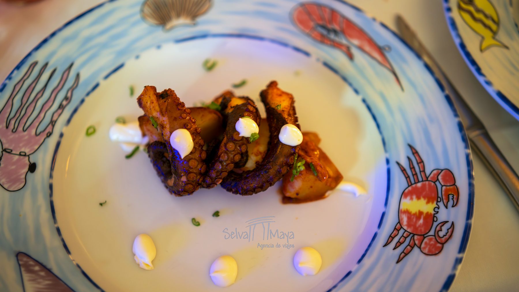 Pulpo a la parrilla en Iberostar Waves Paraíso Beach