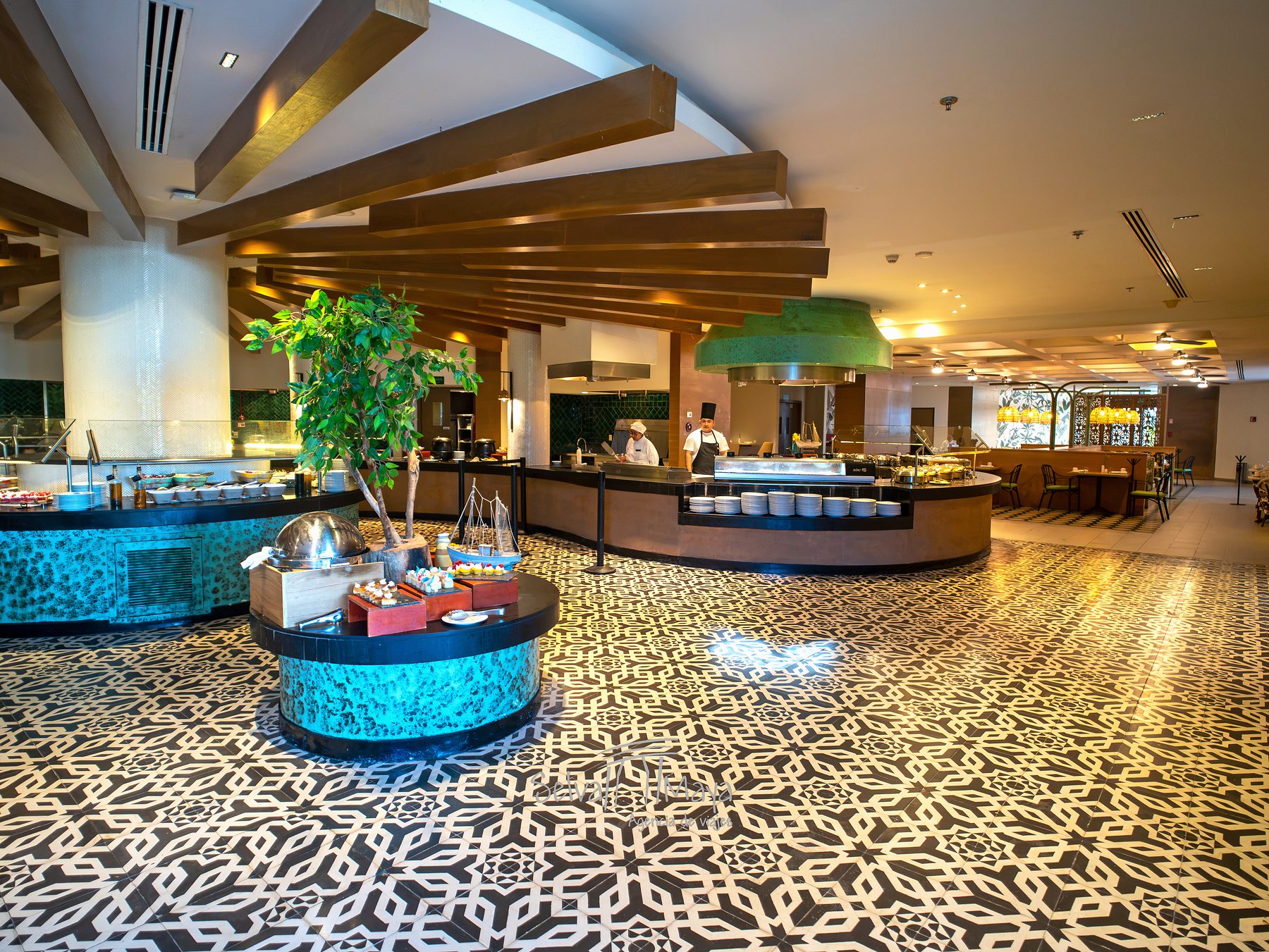 Buffet World Café en Dreams Natura Resort & Spa