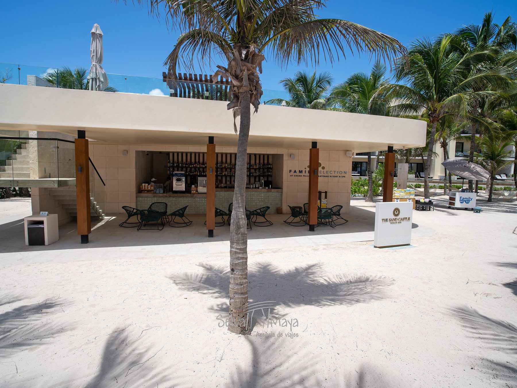 Bar Sand Castle en la zona de playa