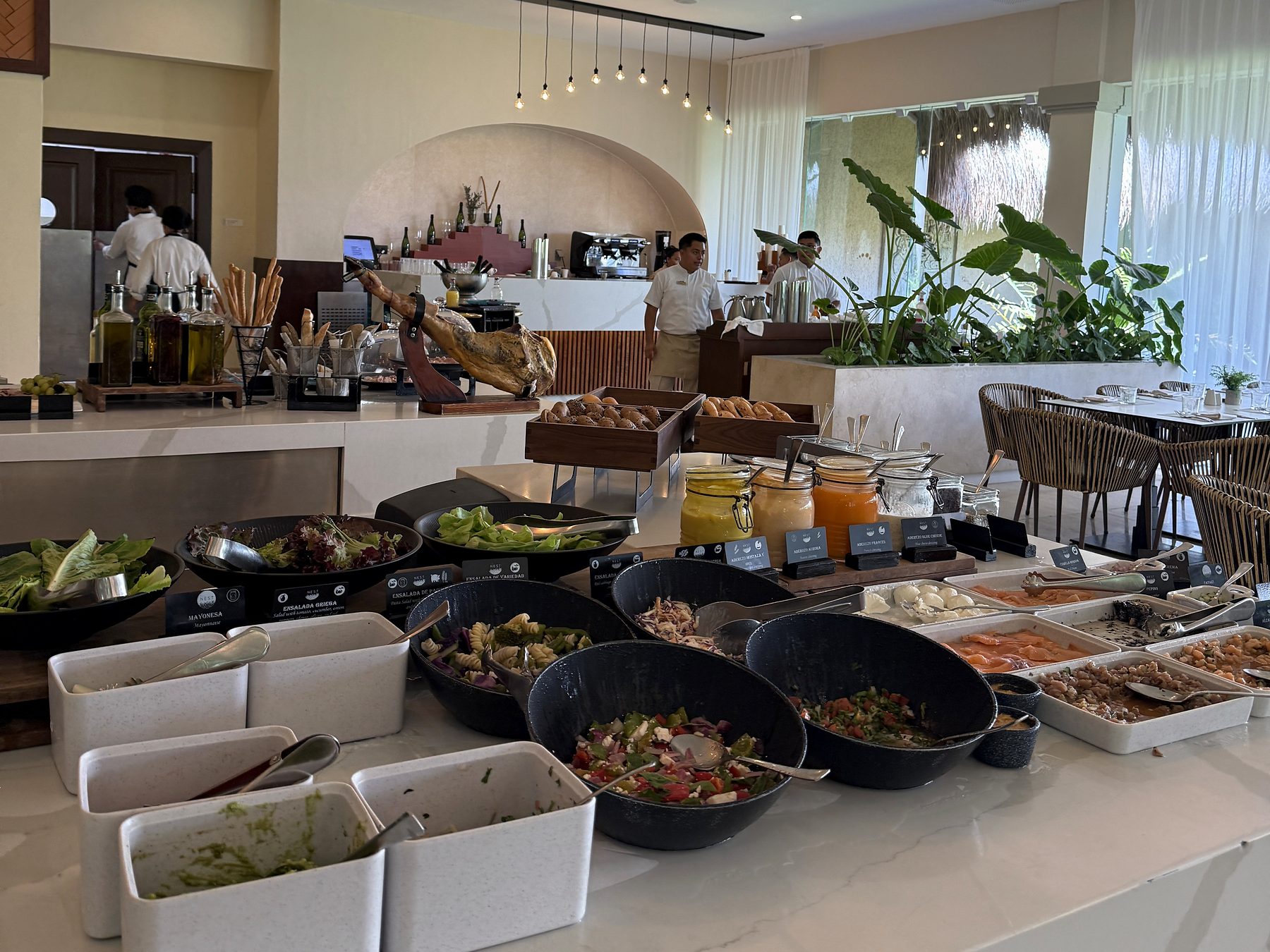 Buffet del restaurante The Nest
