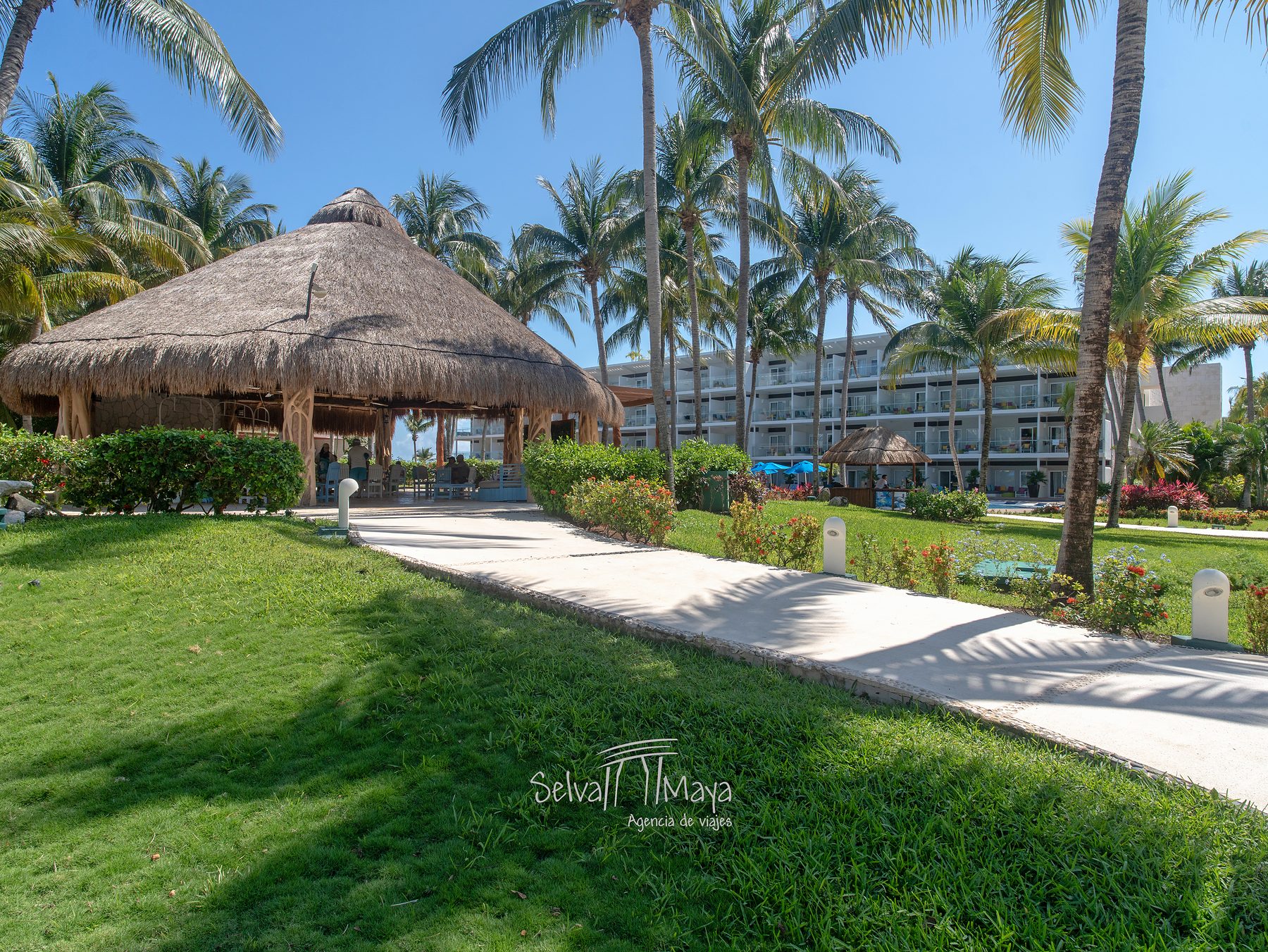 Palapa de la heladería Sotto Zero en Iberostar Selection Riviera Cancún