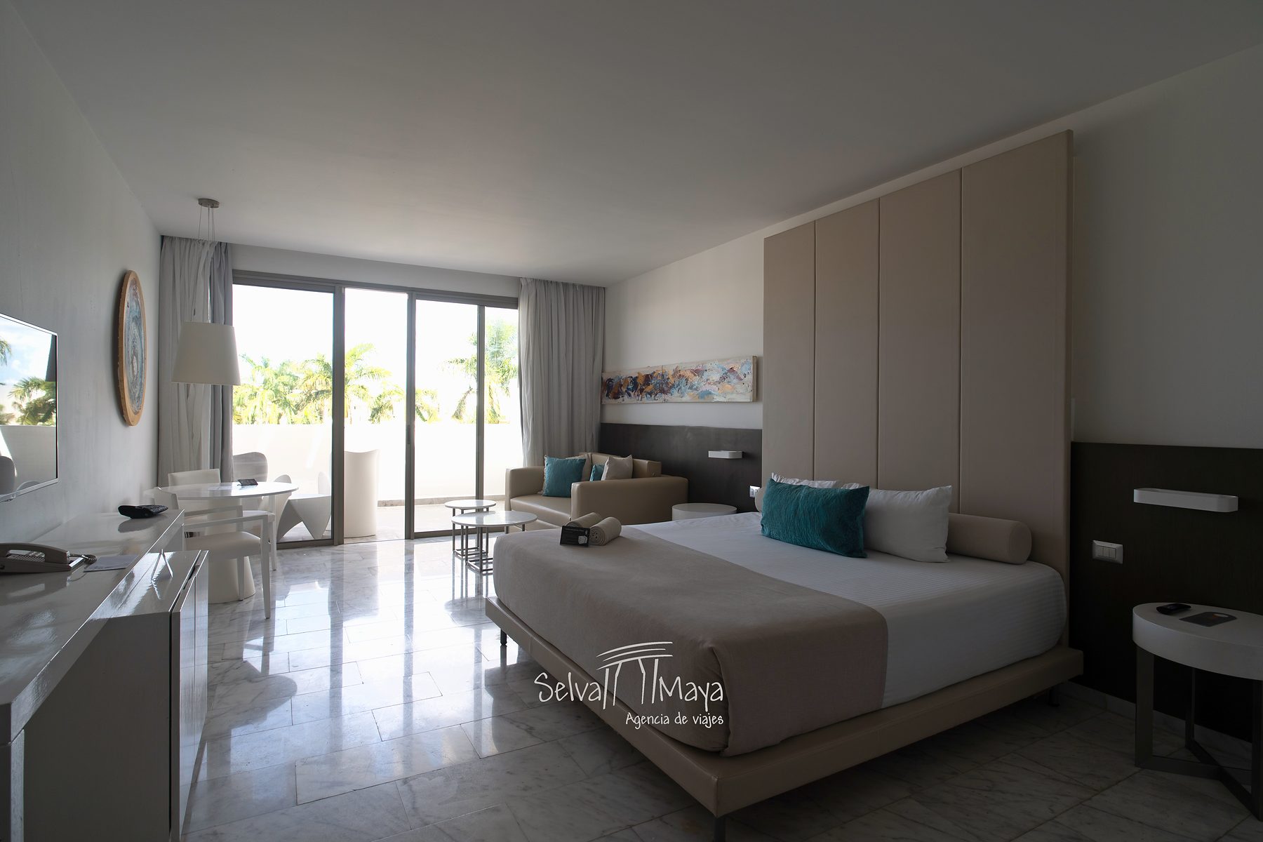 Habitación Deluxe con vista a la terraza en Platinum Yucatán Princess